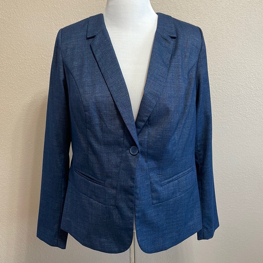 Lane Bryant chambray blazer